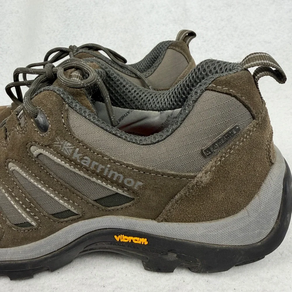 Karrimor Ksb Aspen Low Hiking Shoes Mens 8 UK 7 Weathertite‎ Vibram BrownOutdoor